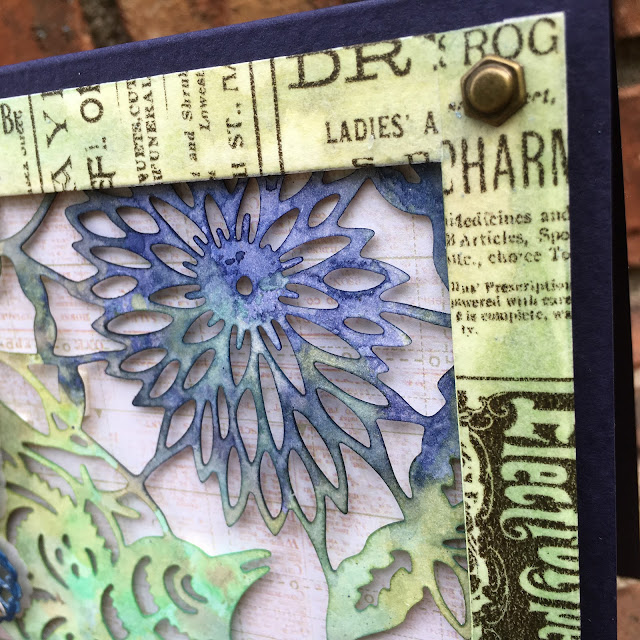 SewPaperPaint Tim Holtz PaperCut Bird Die Card