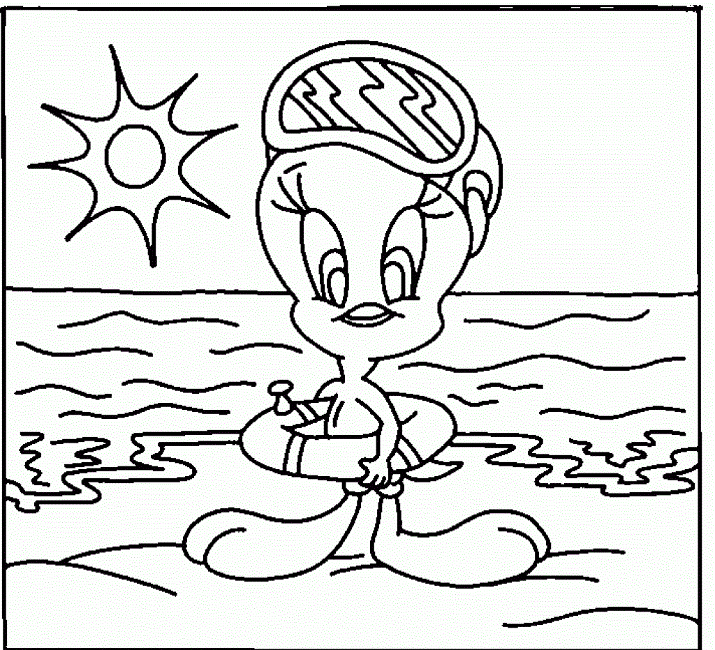 Holiday And Seasonal Coloring Pages: Summer Day Colouring For Kids