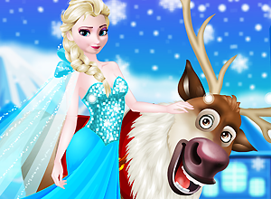 Rudolph and Elsa in The Frozen Forest