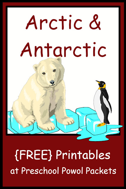 Arctic & Antarctic Themed FREE Preschool Printables | Preschool Powol