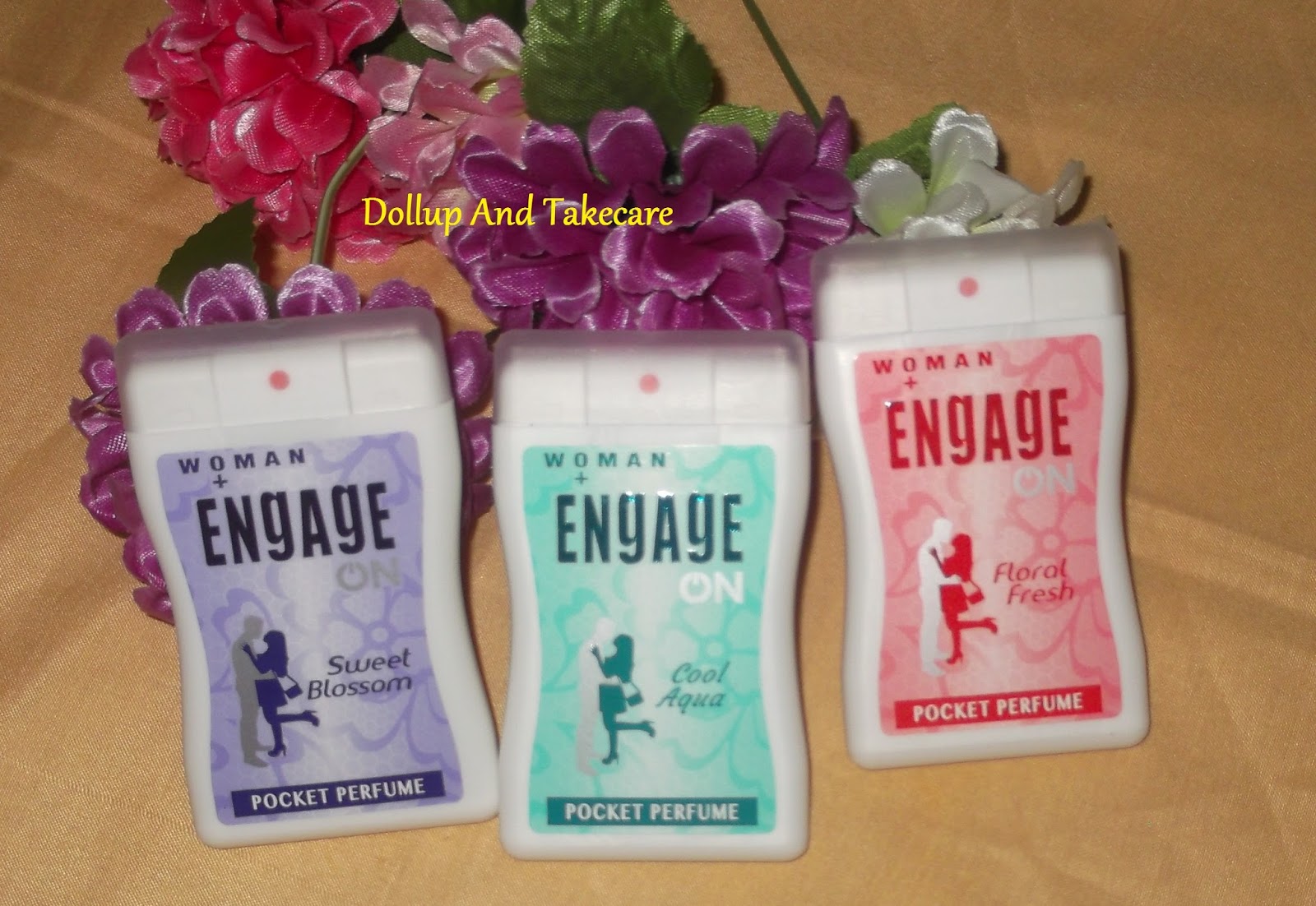 Engage On Pocket Perfumes For Women Floral Fresh,Cool Aqua , Sweet
