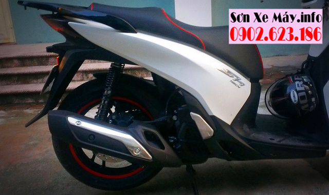 Honda SH Việt sơn màu trắng đen zin cực đẹp
