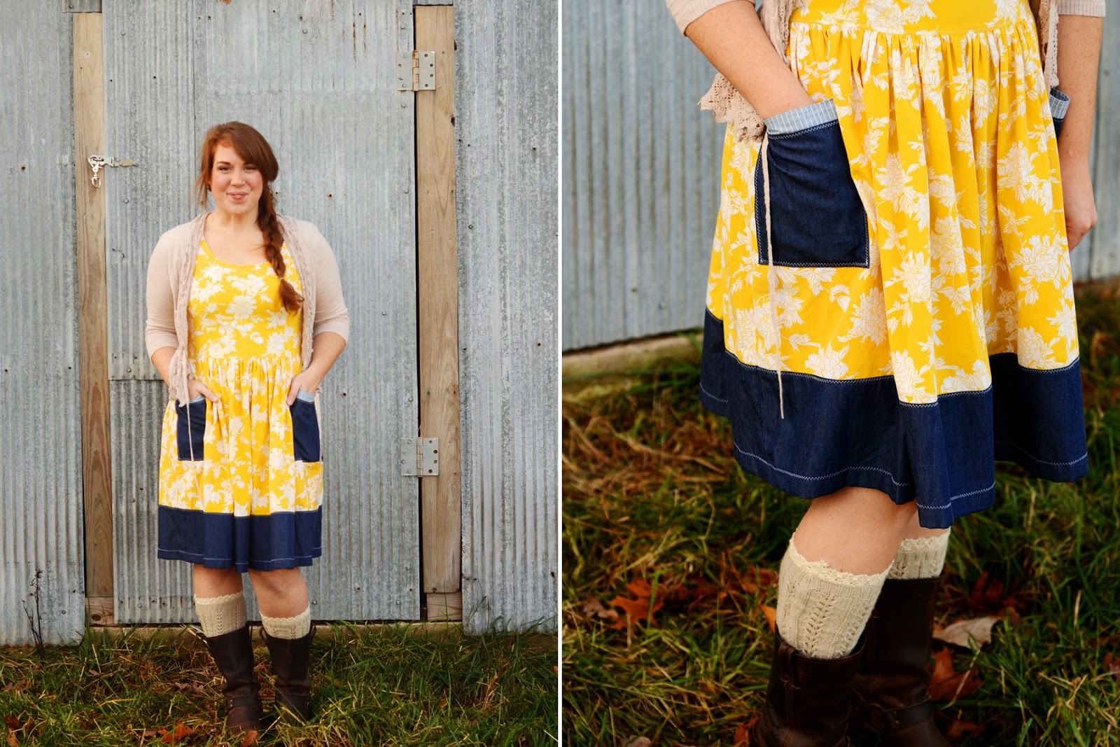 natalie creates my farm girl dress.