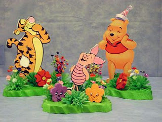 Decoracion de Fiestas Infantiles, Winnie Pooh, Centros de Mesa