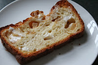 Slice of apple cinnamon bread