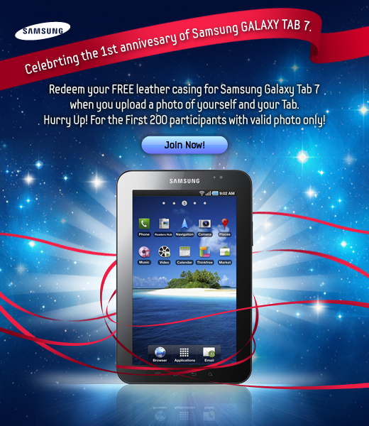 Celebrate the Samsung Galaxy Tab 7 Anniversary In Style