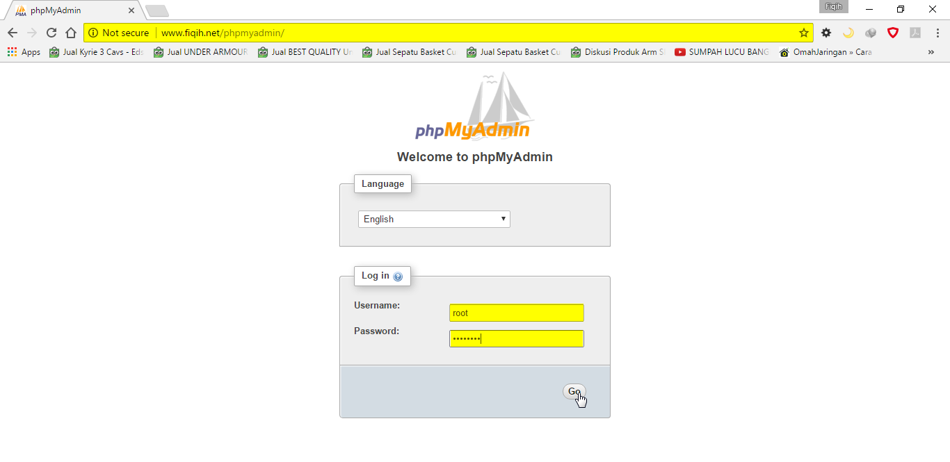 Centos 7 phpmyadmin. Массив в phpmyadmin.