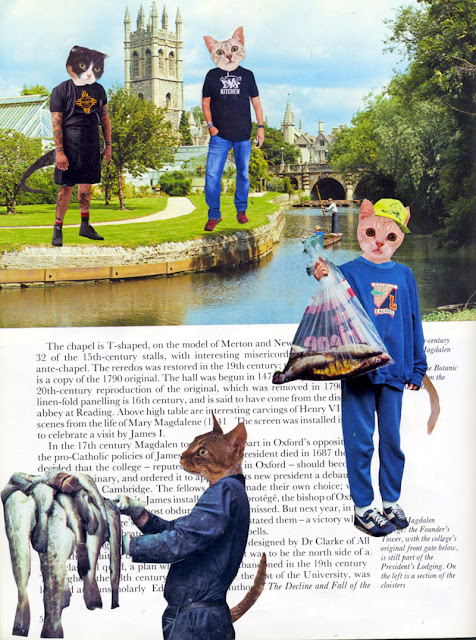 Cat people collage by C. Mazzie-Ballheim