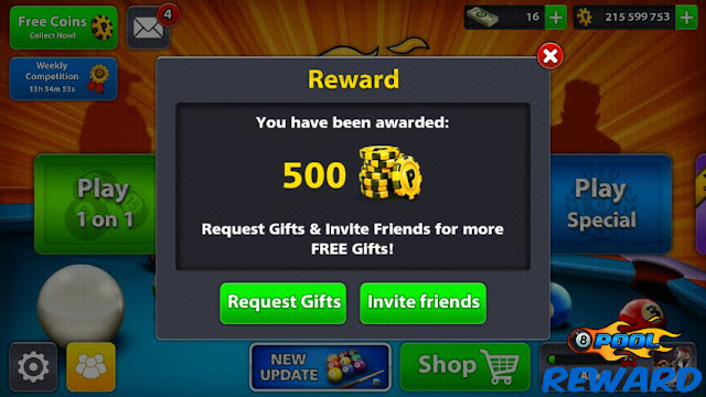 8 ball pool reward