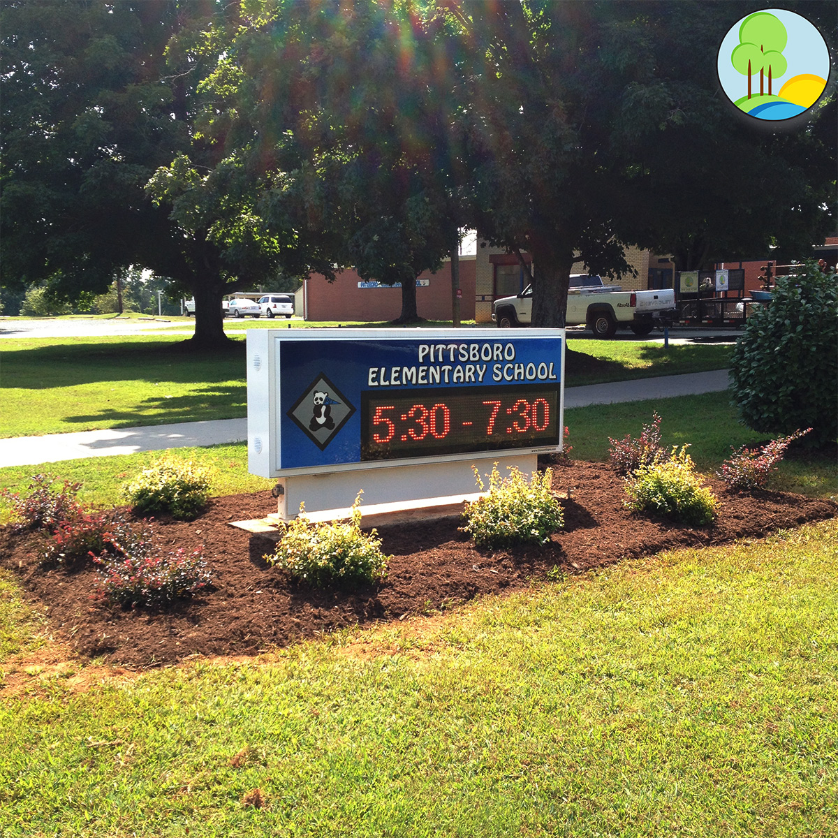 Roberson Creek Landscaping Plant Installation Pittsboro Elementary
