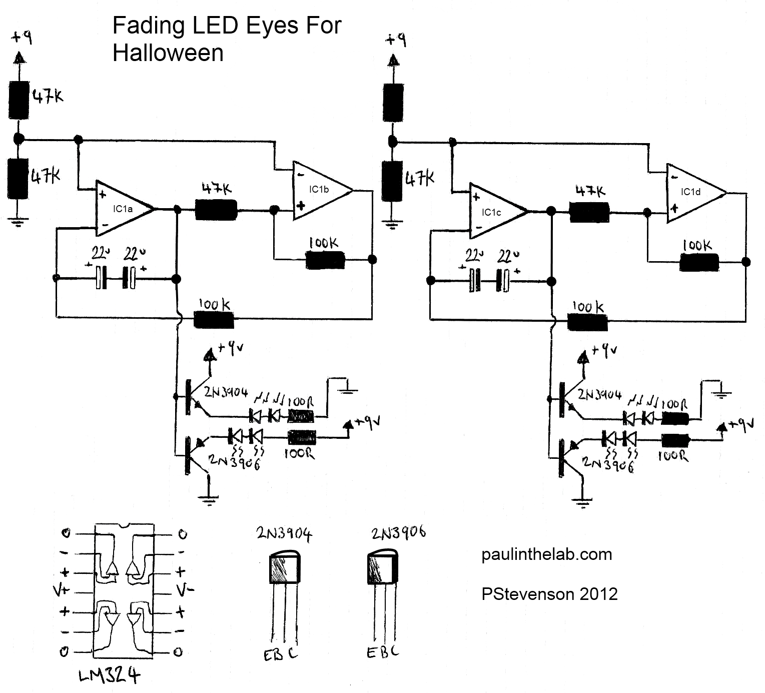 Paul In The Lab: Fading LEDs / Eyes for Halloween decorations