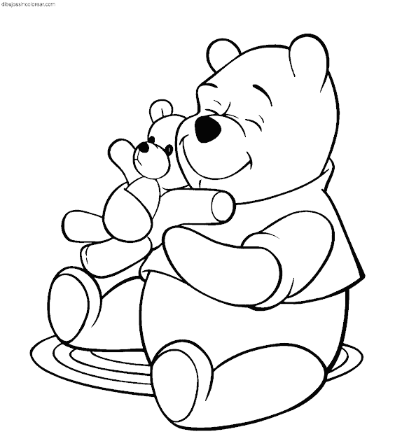 Dibujos Sin Colorear: Dibujos de Winnie the Pooh para #Colorear