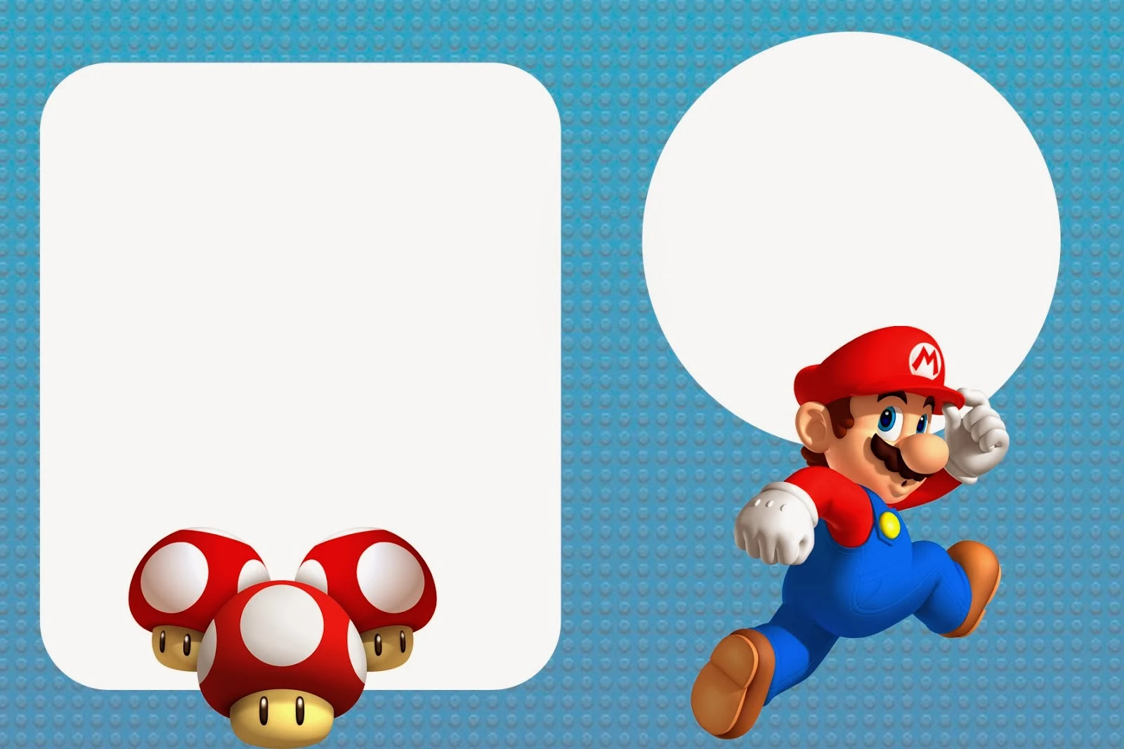 Super Mario Bros Free Party Printables and Invitations. - Oh My