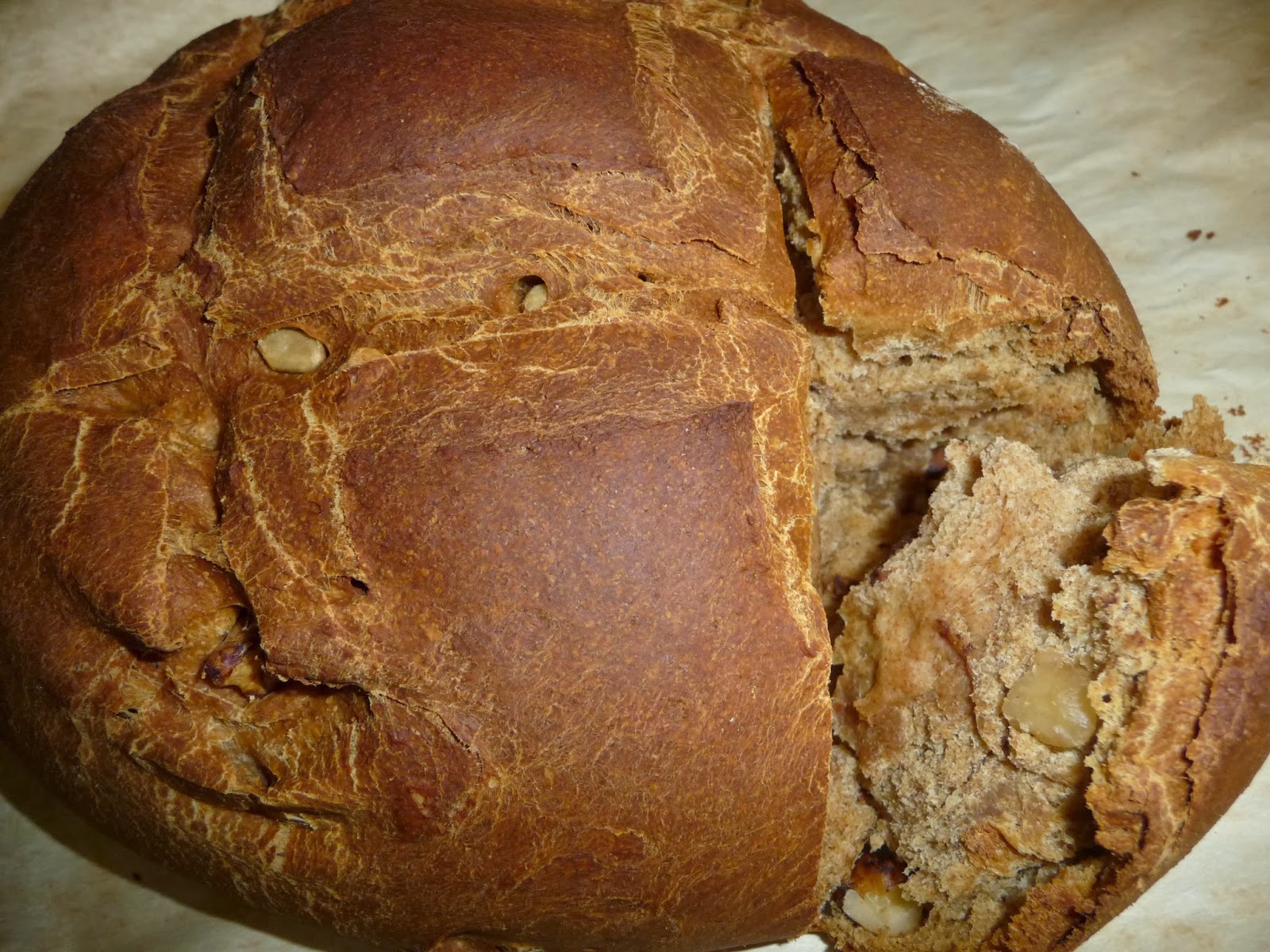 pane integrale noci e semi di girasole