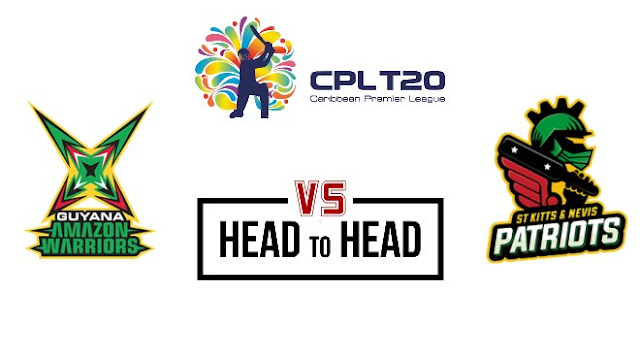 Guyana Amazon Warriors vs St Kitts and Nevis Patriots Head to Head: CPL 2020
