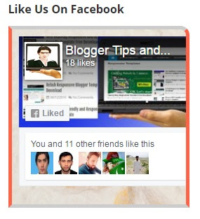 Facebook Page Widget For Blogger 
