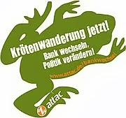 Krötenwanderung jetzt! Bank wechseln, Politik verändern!