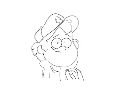 #12 Dipper Pines Coloring Page