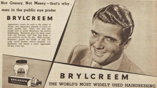 vintage ad, Brylcreem 1955