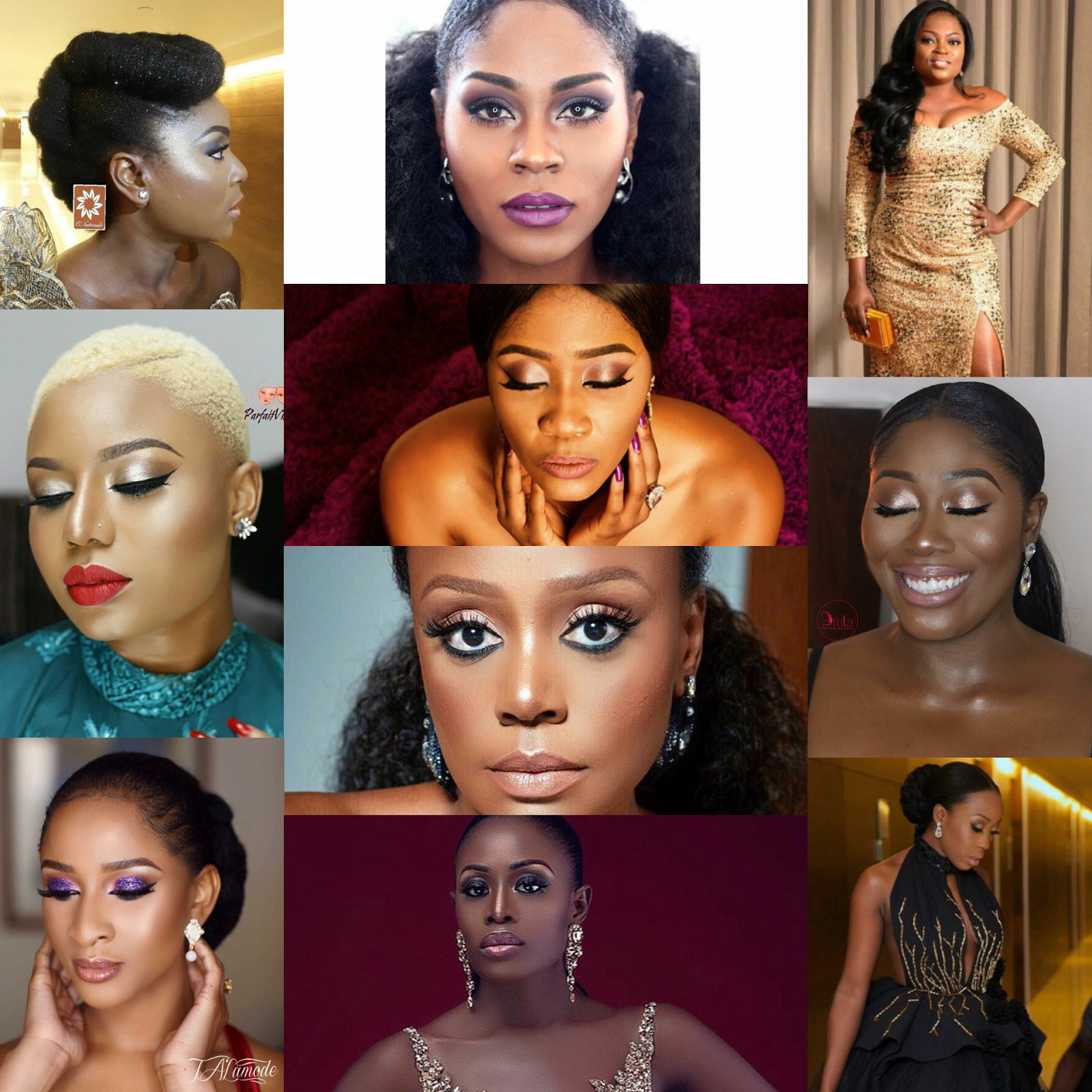 BEAUTY LOOKS FROM THE AFRICA MAGIC VIEWERS CHOICE AWARDS 2017 – AMVCA 2017