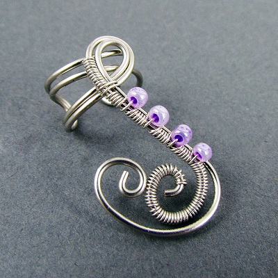 More How to Make Wire Ear Cuff Tutorials - The Beading Gem's Journal