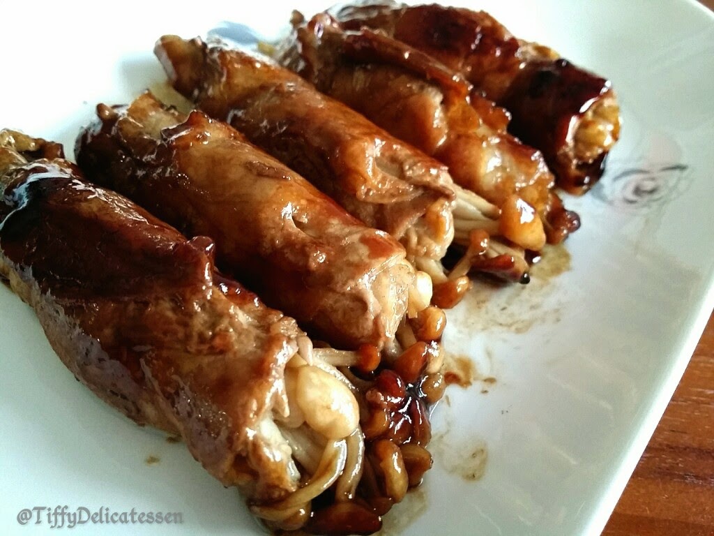 Tiffy Delicatessen Grill Teriyaki Pork with Enoki Mushroom