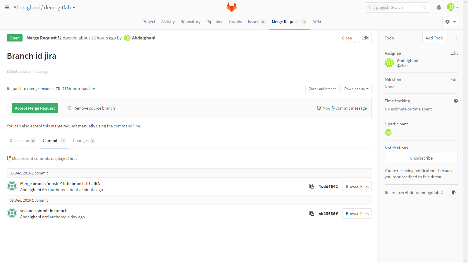 Abdelghani Azri Blog: A simple git workflow with GitLab