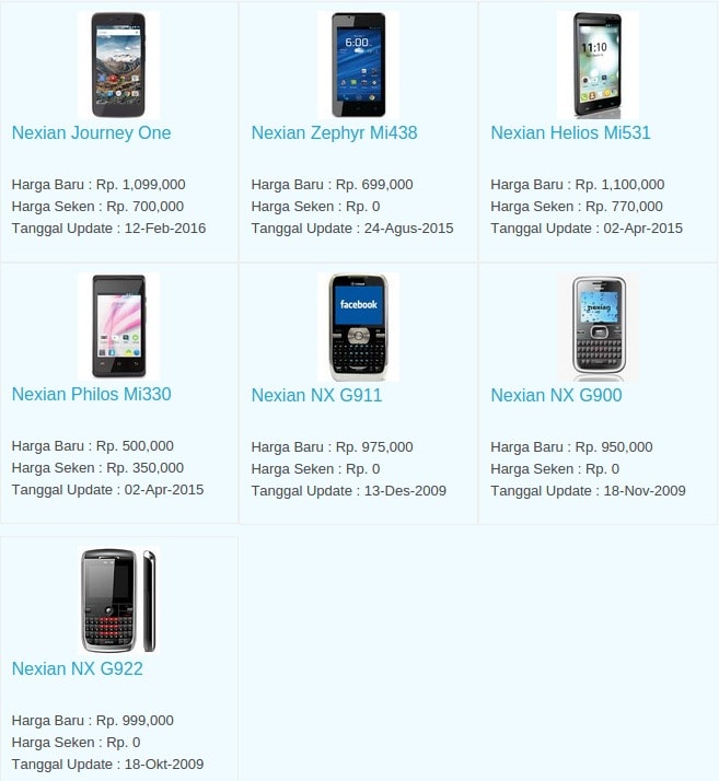 Daftar Harga Hp Terbaru Nexian Juni 2016 Daftar Harga Hp Terbaru Nexian Juni 2016