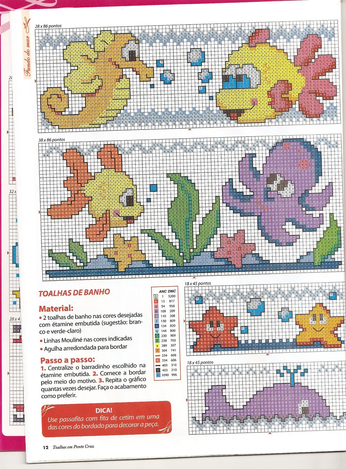 Peixinhos Em Ponto Cruz