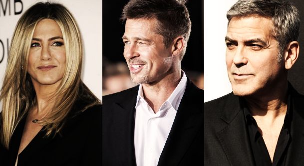 George Clooney ayuda a Brad Pitt a acercarse a Jennifer Aniston
