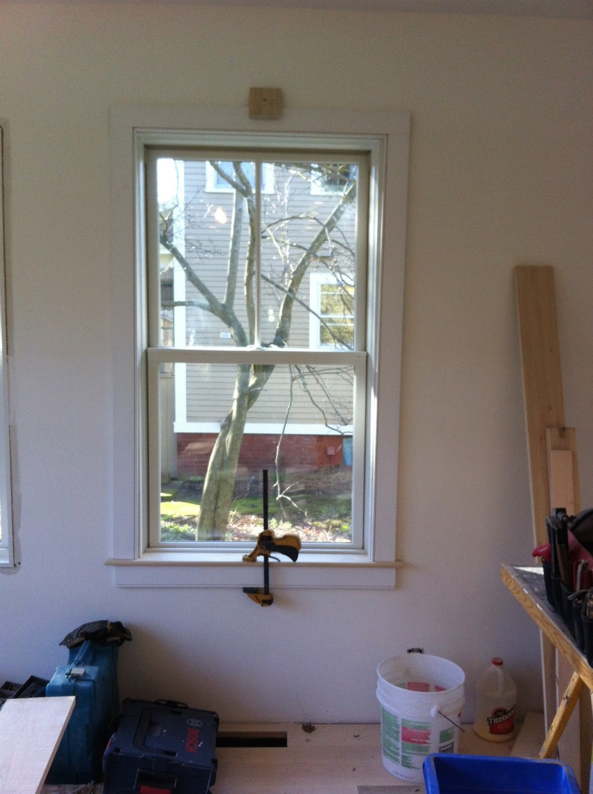 Forbes Avenue Northampton Renovation More Floor, More Tile, First Window Trim