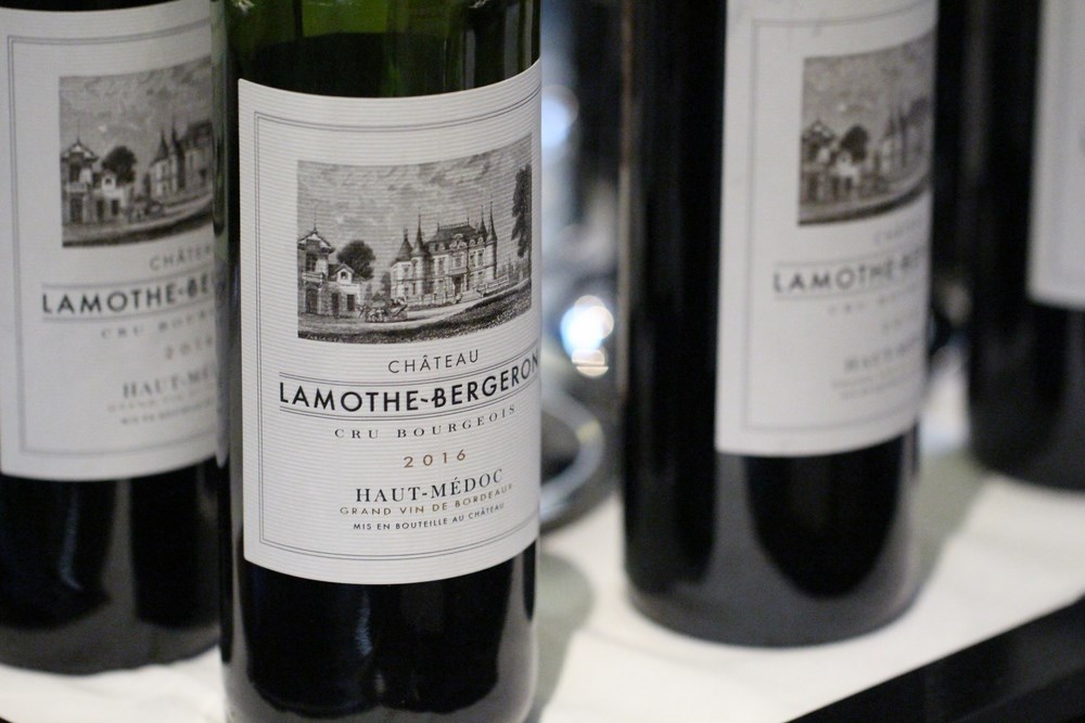 Dégustation des vins Château Lamothe-Bergeron chez Alan Geaam