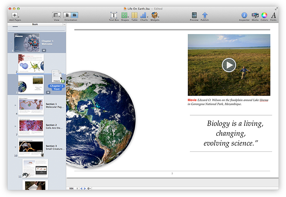 Apple 在今天更新 iBooks Author，可於 Mac App Store 免費下載與更新。iBooks
