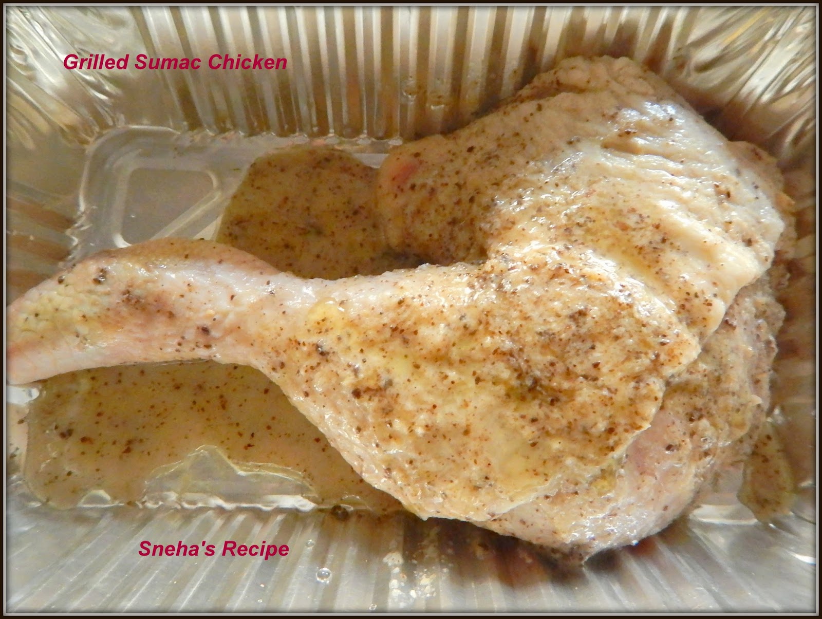Grilled Sumac Chicken Middle Eastern Cuisine Sneha's Recipe