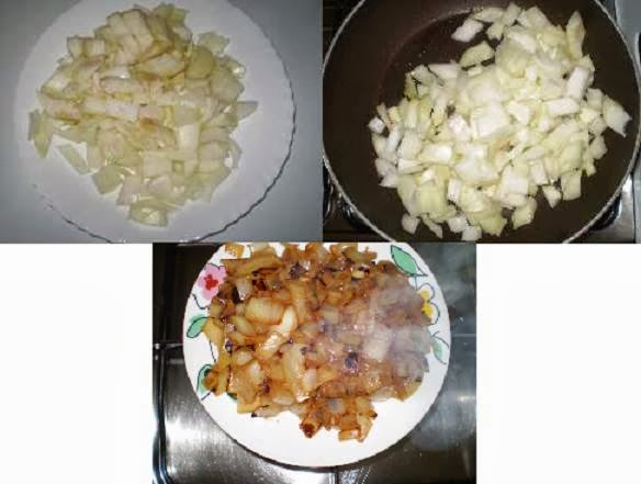 cebola já afogada Omelete com cogumelos e requeijão