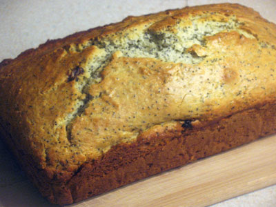 Poppy Seed Loaf with Dried Cranberries