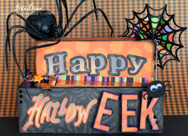 Faux Woodblock Halloween Signs | SVGCuts Files