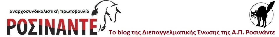 Το blog της Διεπαγγελματικής Ένωσης της Α.Π Ροσινάντε