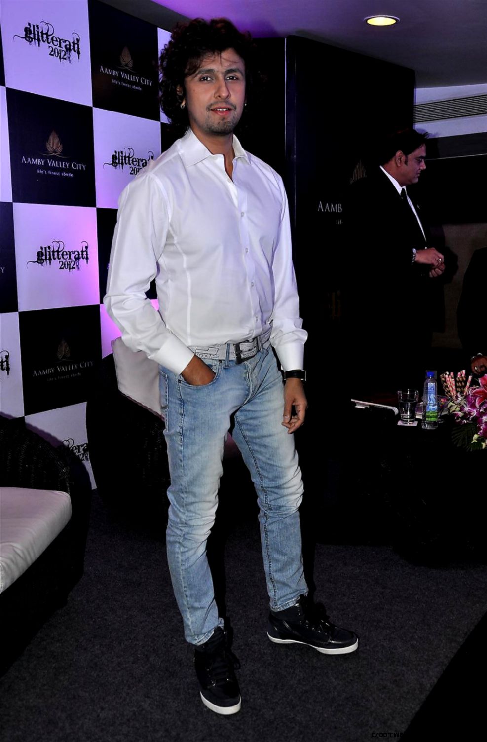 Singer Sonu Nigam at press meet for New Year Celebrations party