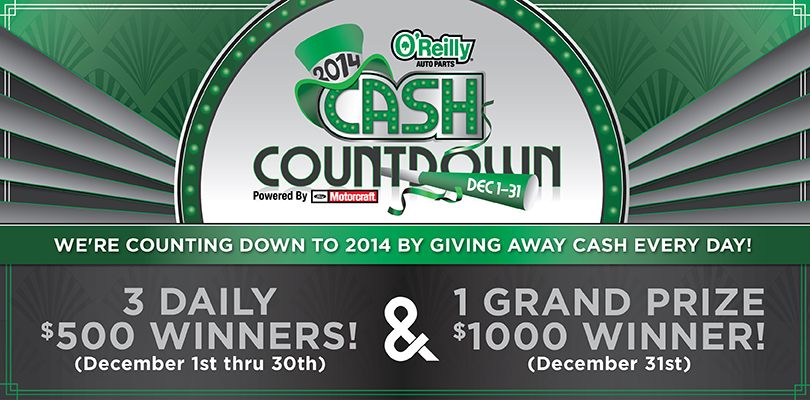 O'Reilly Auto Parts $500 Visa Gift Card Giveaway - 90 Winners! + Free ...