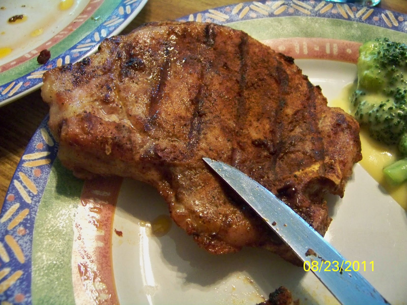 Connor's Cooking Chili Rubbed Pork Chops