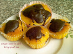 Narancsos muffin 2 recept, étcsokoládéval lecseppentve.