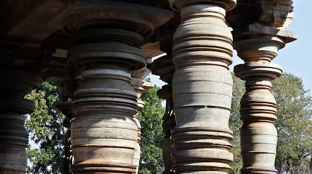 Pillars of the Nandi Mantapa 1
