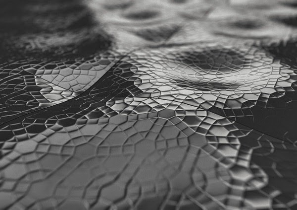 3D concrete wall tiles Design