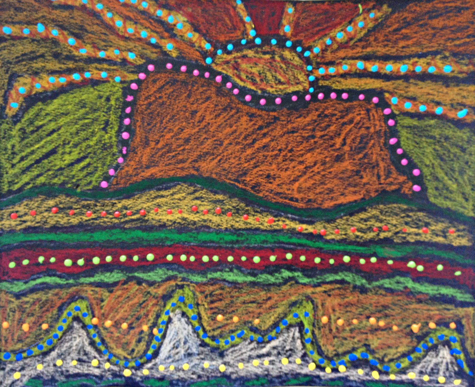 MaryMaking Uluru Landscape Aboriginal Inspired Art