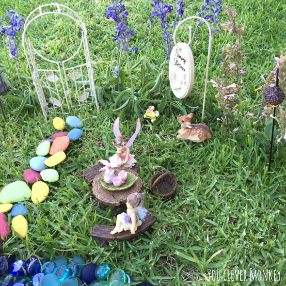 Fairy Garden Play - create this simple invitation for fairies and their friends to come and play at your house! Easy to set up, easy to change and then change again! Kid approved | you clever monkey