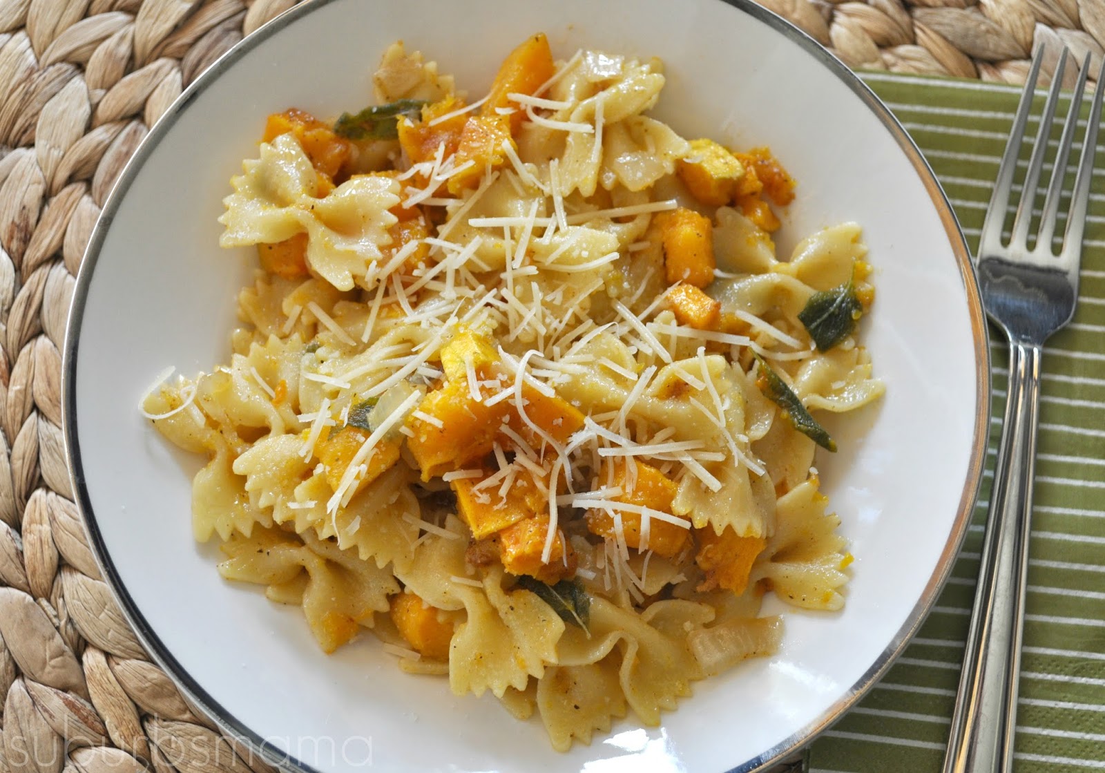 Suburbs Mama: Butternut Squash Pasta with Sage and Browned Butter
