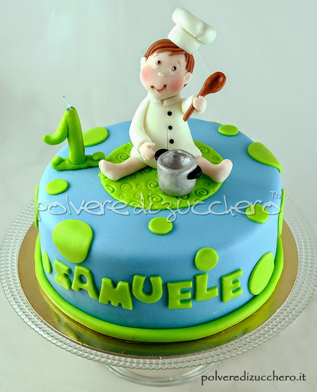 torta decorata 1° compleanno bimbo: il piccolo cuoco e ricetta torta tradizionale inglese