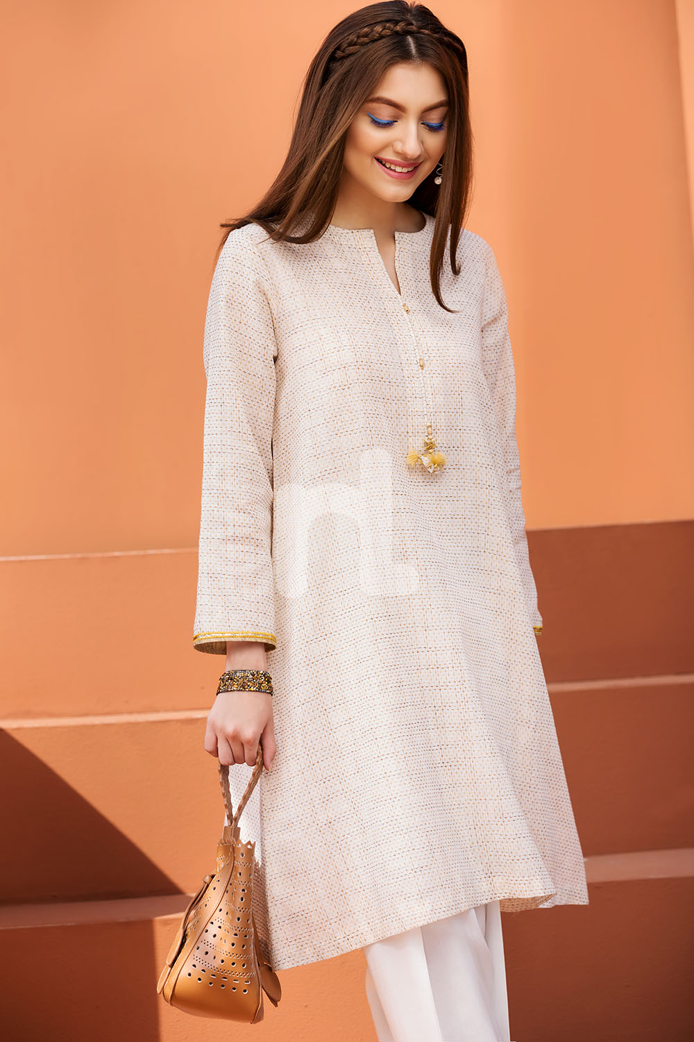 Nishat Linen Ready to Wear Eid Collection 2018 PE1859 Off White