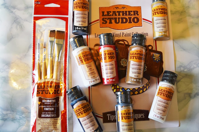 Plaid Leather Studio Basic Leather Paint Set